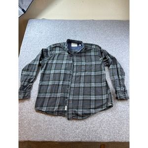 Mens Vintage WEATHERPROOF XL Plaid Flannel Long Sleeve Western Workwear Shirt